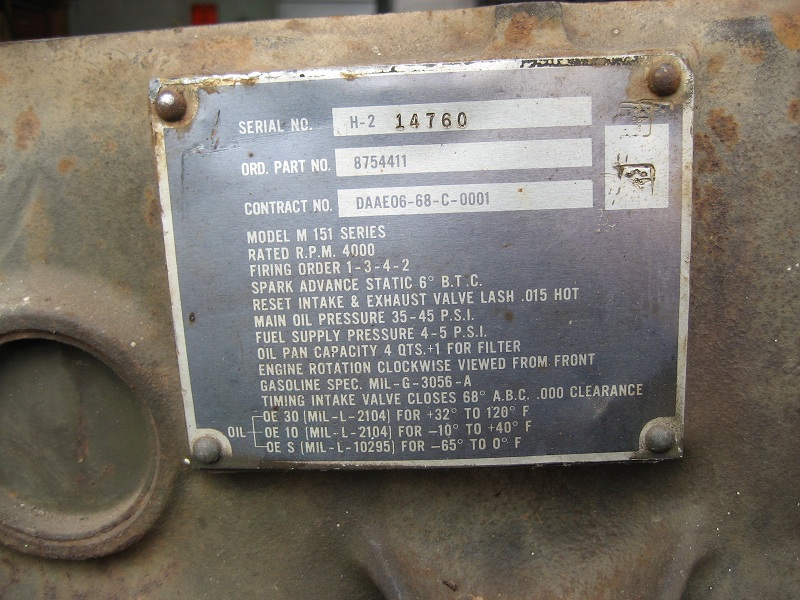 M151 Engine Block for Sale - G503 Military Vehicle Message Forums