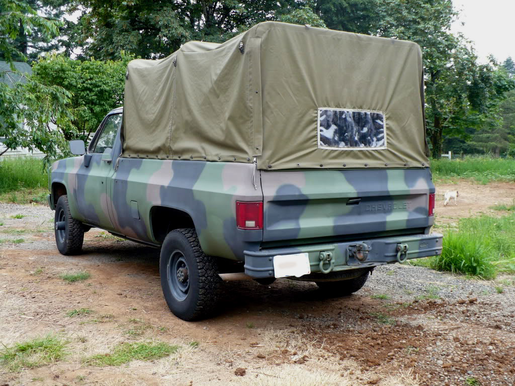 Sitzbezug Canvas für CUCV Chevy CUCV Hmvee GMC M1009 Off-Road US Army GMC  BW 2